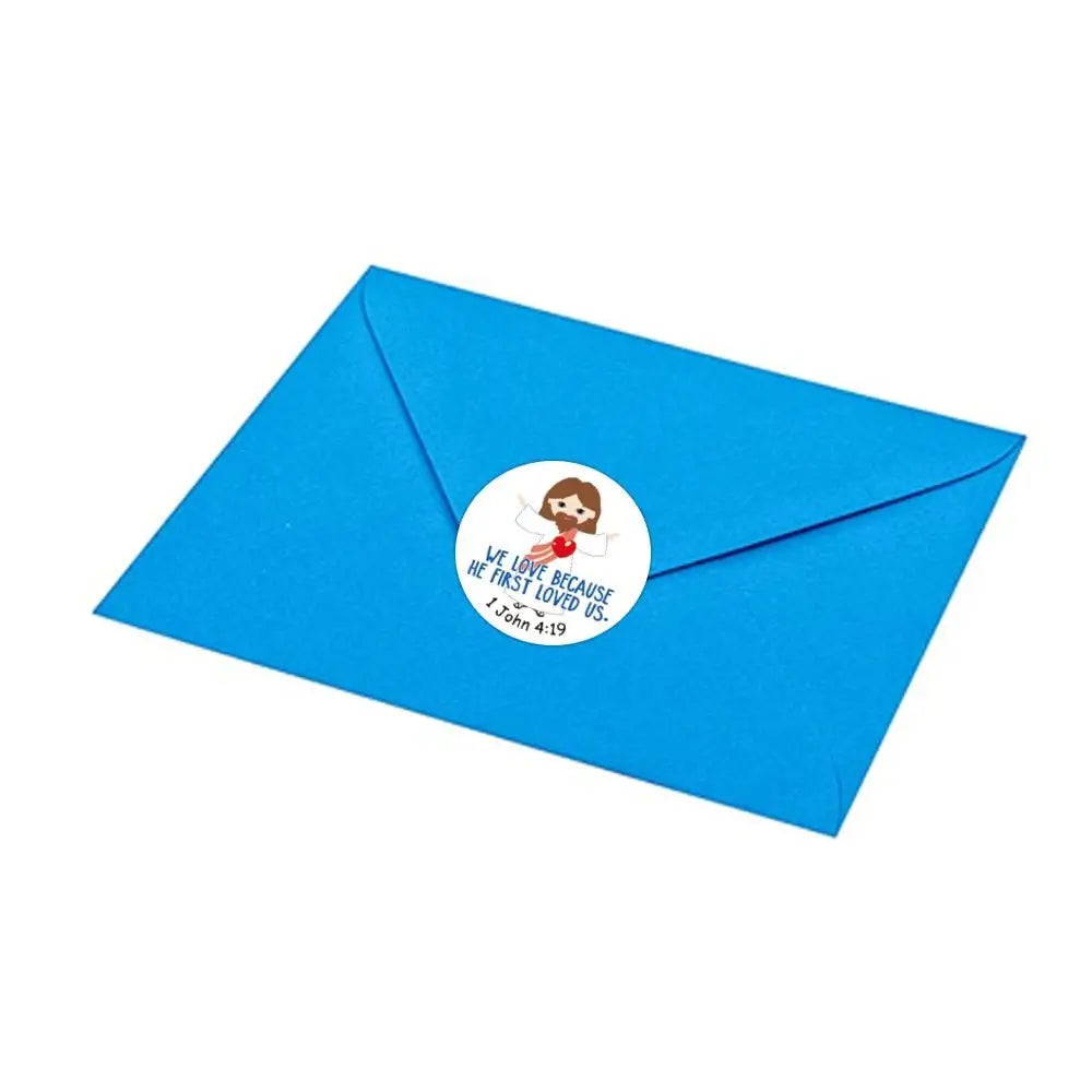 Children Christian Stickers Bible Verses Faith Prayer God Quotes Religious Signs Art Decoration Greeting Card Label Tag
