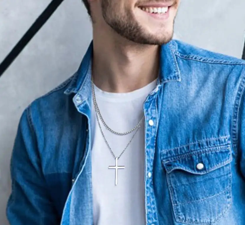 Christian Jesus Layered Cross Necklaces | Layered Necklaces | Christian Necklace | Unique Necklace | Cross Pendant