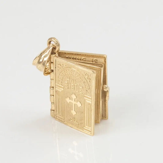 Christian Jesus Openable Holy Bible Book Pendants Charm Necklace | Christian Necklace Men | Mens Necklace | Dainty Necklace