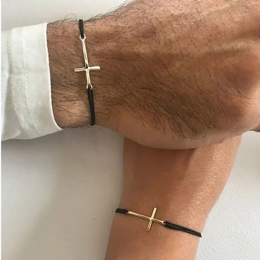 Christian Jewelry for Couple Cross Bracelet, BFF Bracelet, Best Friend Bracelet, for Wedding and Anniversary