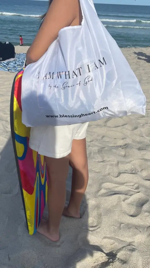 I am What I am - Christian Gospel Washable Nylon Bag (X Large) - Sold by Blessing Heart