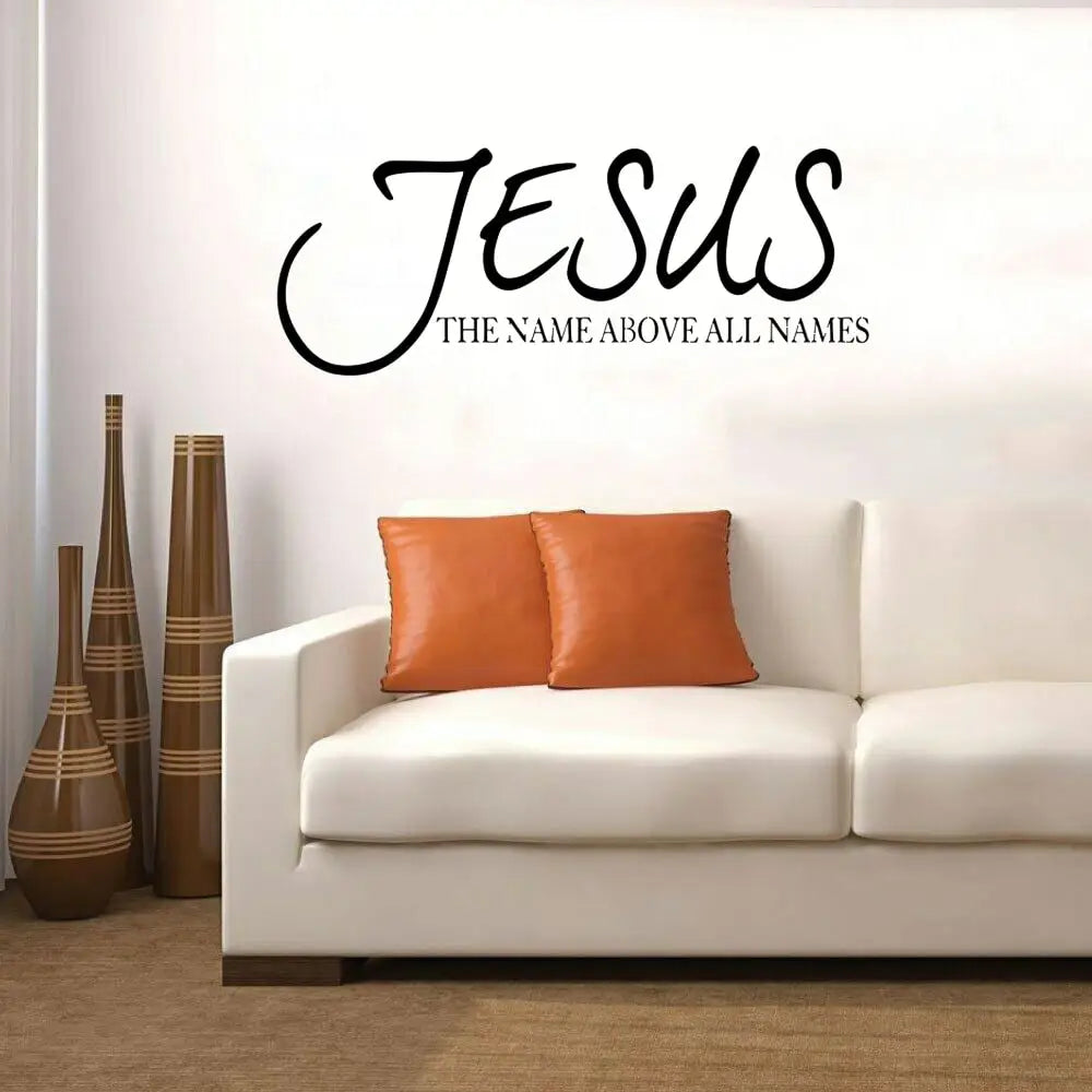 Jesus Name Above All Names Scripture Wall Decal Sticker