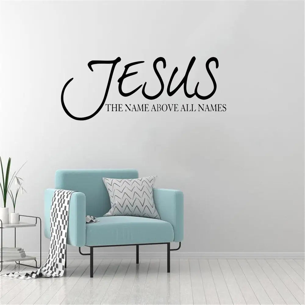 Jesus Name Above All Names Scripture Wall Decal Sticker