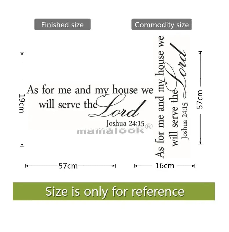 Scripture Wall Decal | Religious Wall Decal | Bible Wall