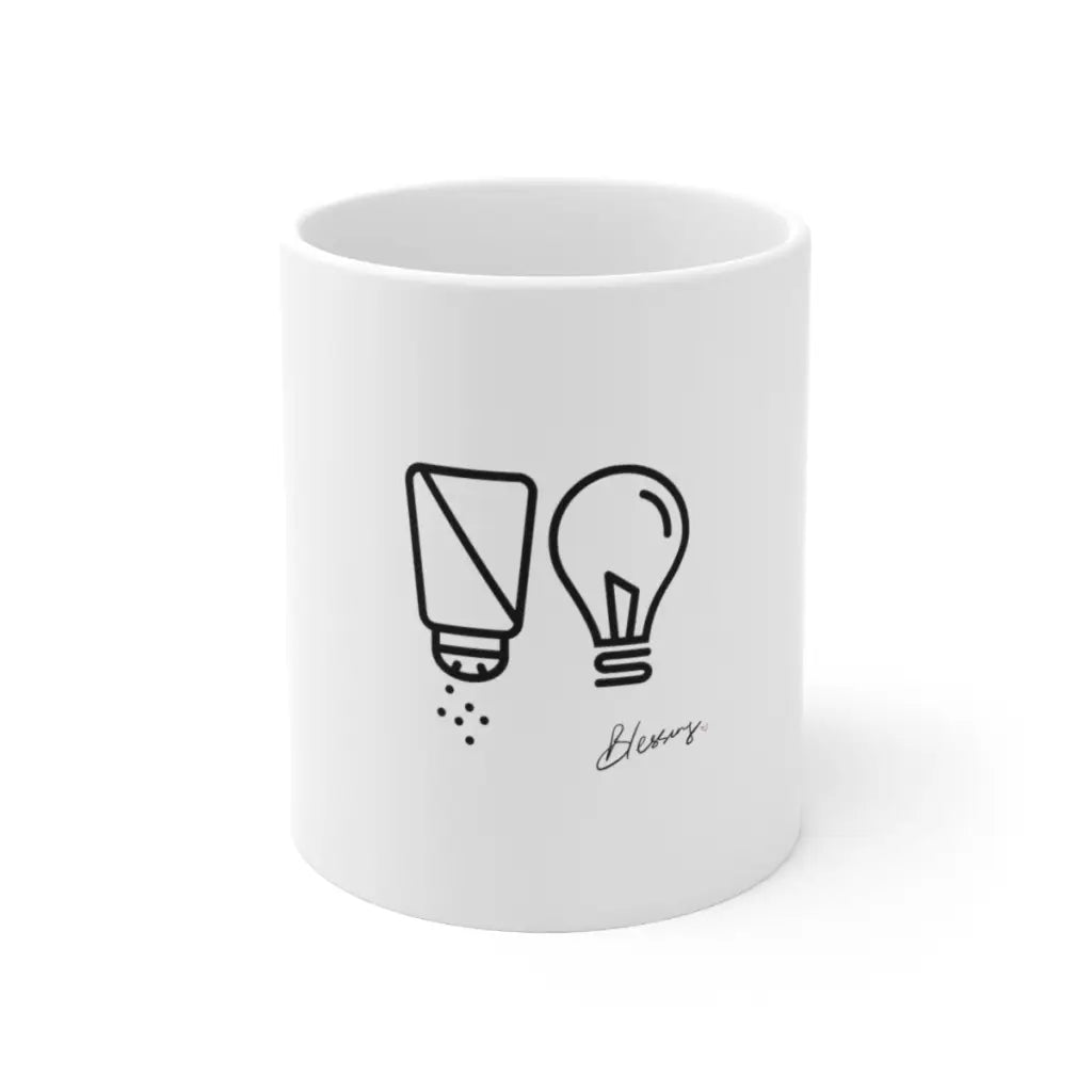 Light & Salt Christian Gospel Ceramic Coffee Mug 11oz - Sold by Blessing Heart