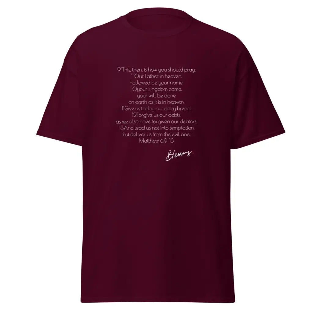 Lord's Prayer Shirt | Men's Christian Shirt | Jesus Shirt | Christian Streetwear | Jesus Apparel | Religious Shirt