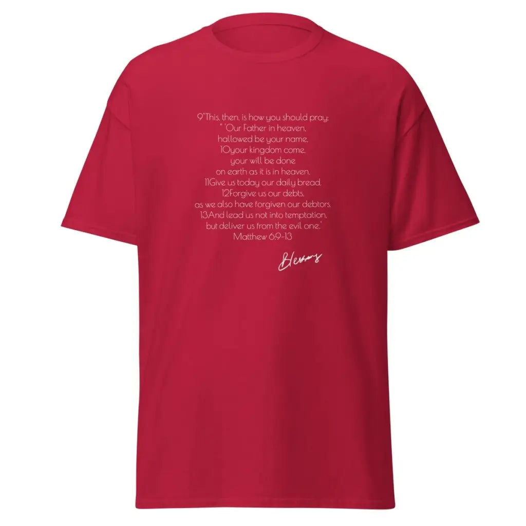 Lord's Prayer Shirt | Men's Christian Shirt | Jesus Shirt | Christian Streetwear | Jesus Apparel | Religious Shirt