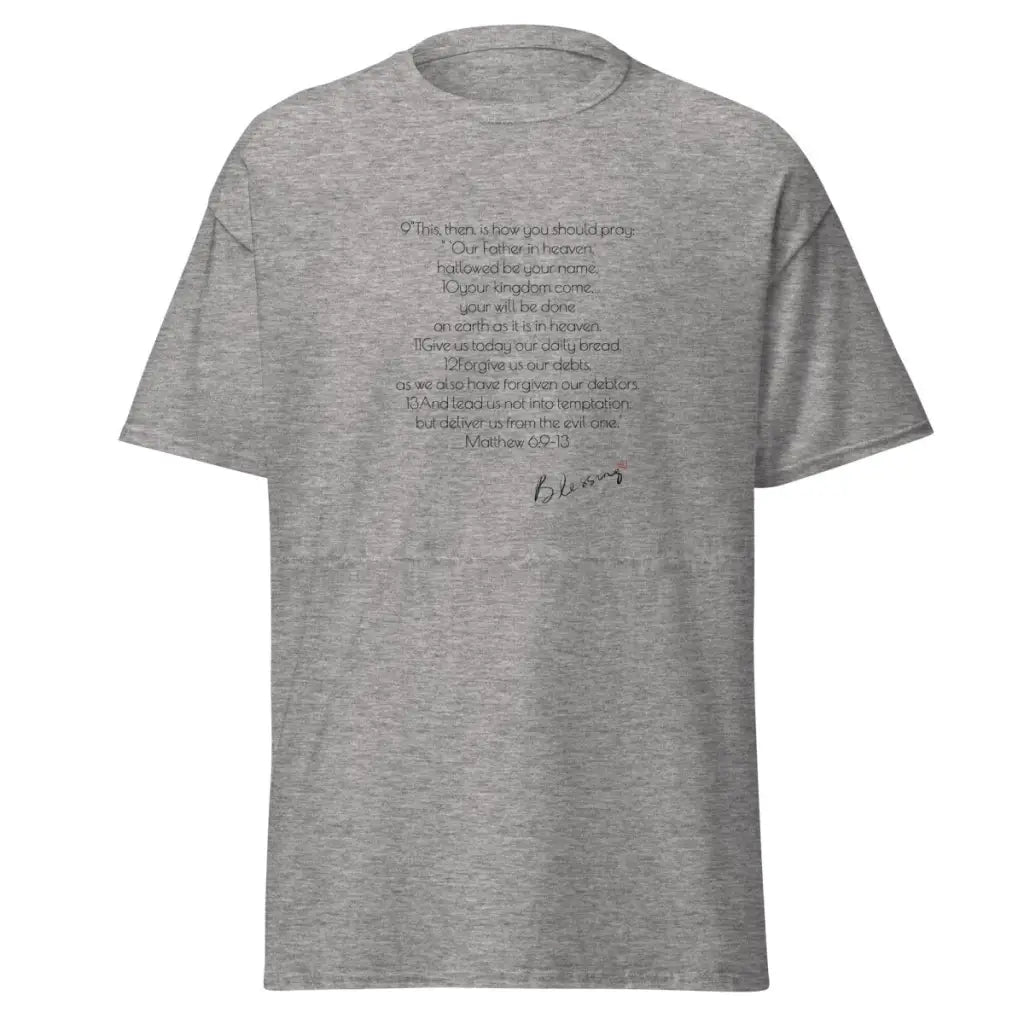 Lord's Prayer Shirt | Men's Christian Shirt | Jesus Shirt | Christian Streetwear | Jesus Apparel | Religious Shirt
