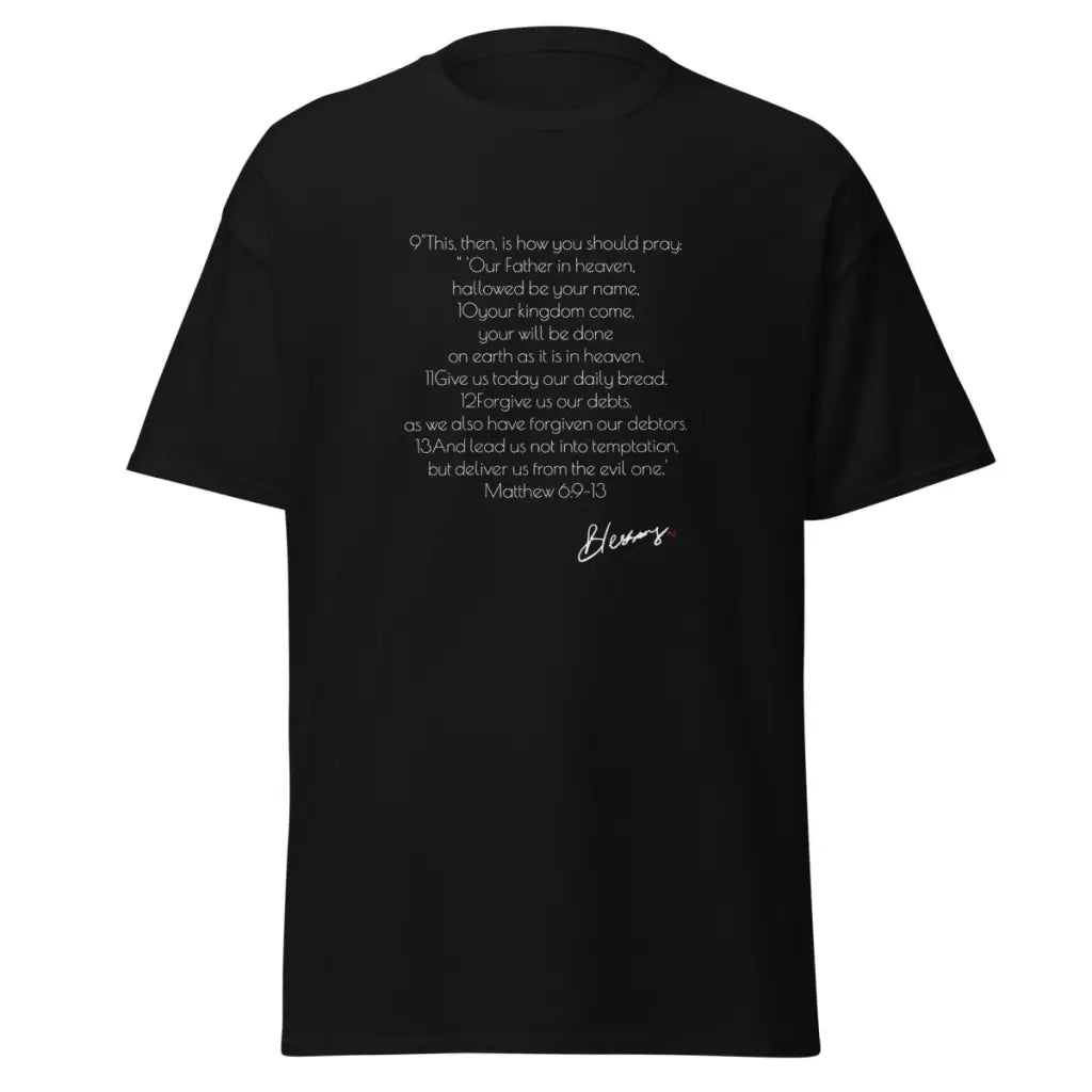 Lord's Prayer Shirt | Men's Christian Shirt | Jesus Shirt | Christian Streetwear | Jesus Apparel | Religious Shirt