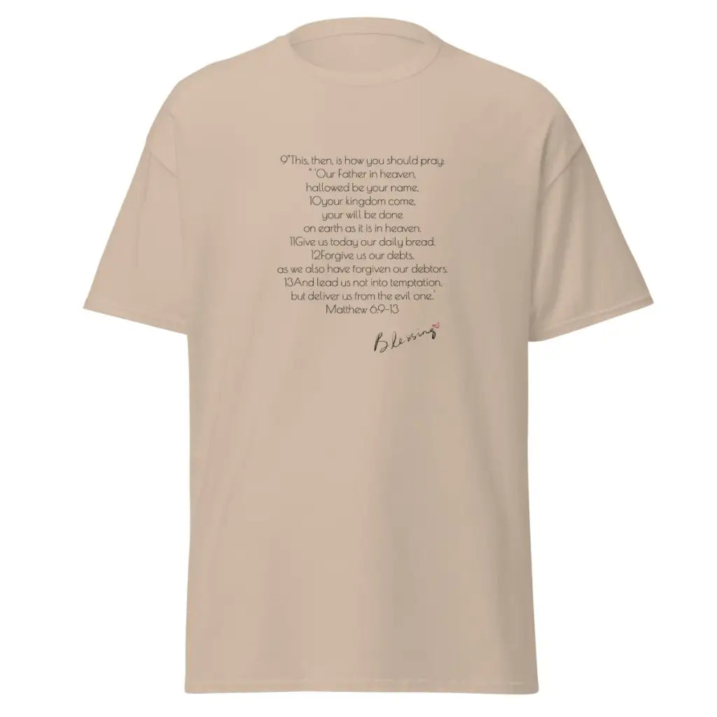 Lord's Prayer Shirt | Men's Christian Shirt | Jesus Shirt | Christian Streetwear | Jesus Apparel | Religious Shirt