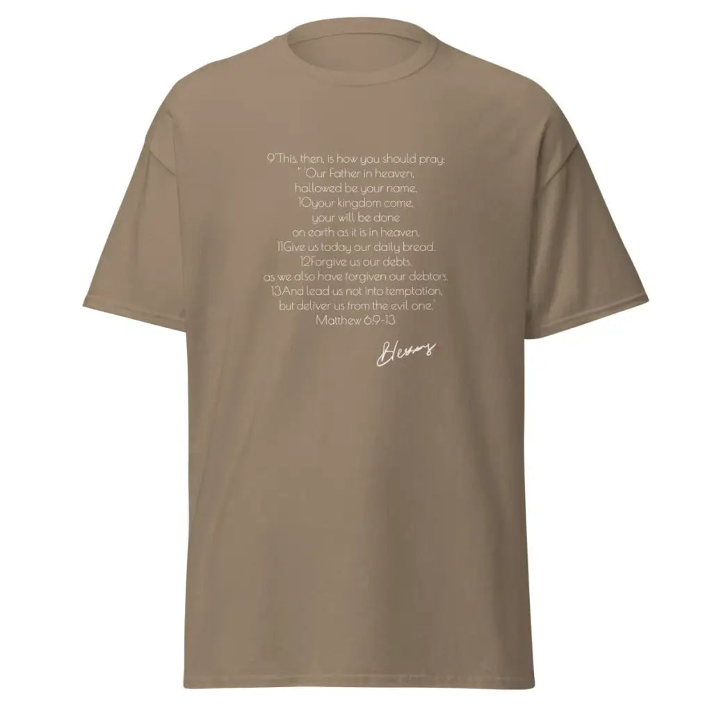 Lord's Prayer Shirt | Men's Christian Shirt | Jesus Shirt | Christian Streetwear | Jesus Apparel | Religious Shirt