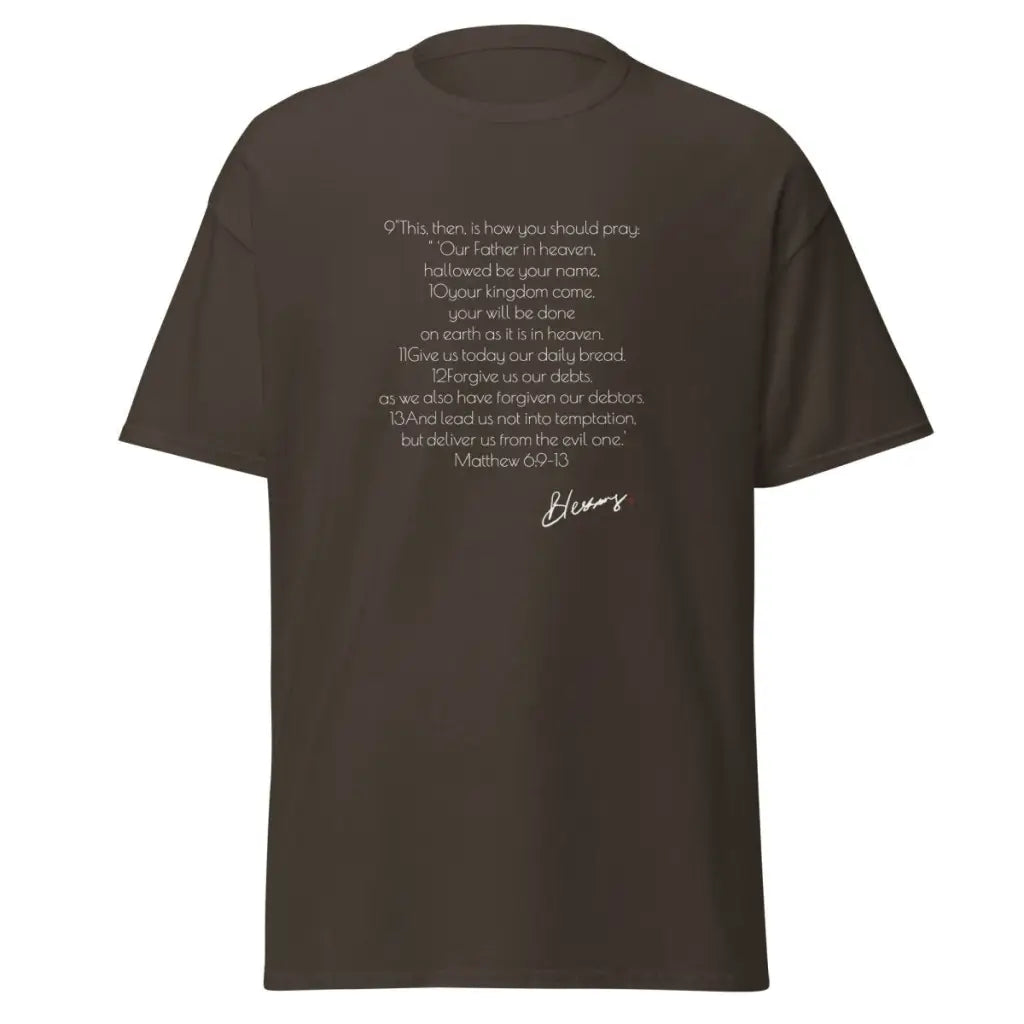 Lord's Prayer Shirt | Men's Christian Shirt | Jesus Shirt | Christian Streetwear | Jesus Apparel | Religious Shirt