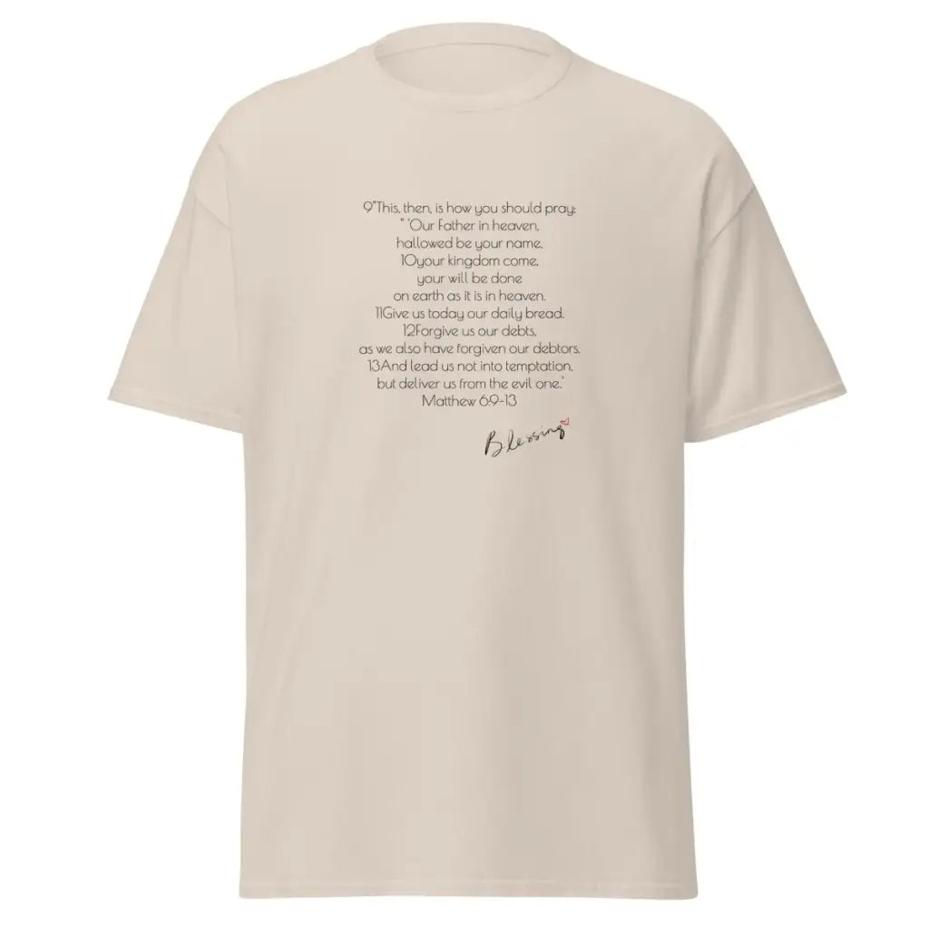 Lord's Prayer Shirt | Men's Christian Shirt | Jesus Shirt | Christian Streetwear | Jesus Apparel | Religious Shirt