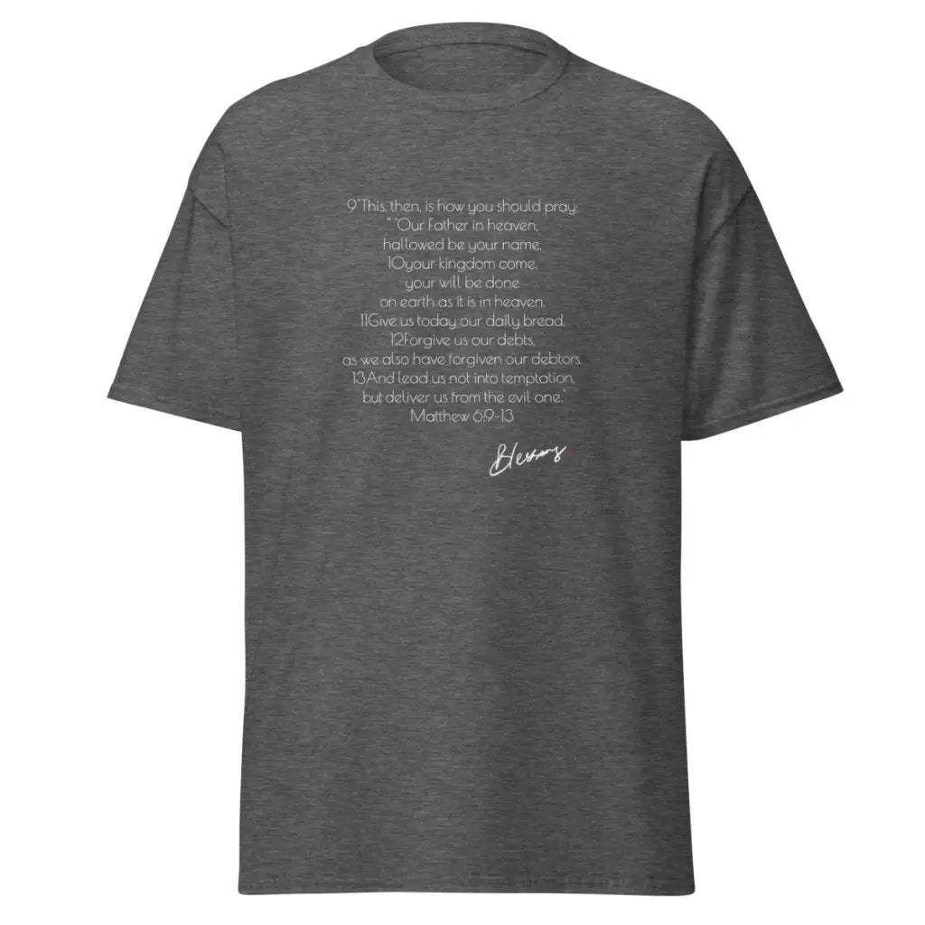 Lord's Prayer Shirt | Men's Christian Shirt | Jesus Shirt | Christian Streetwear | Jesus Apparel | Religious Shirt