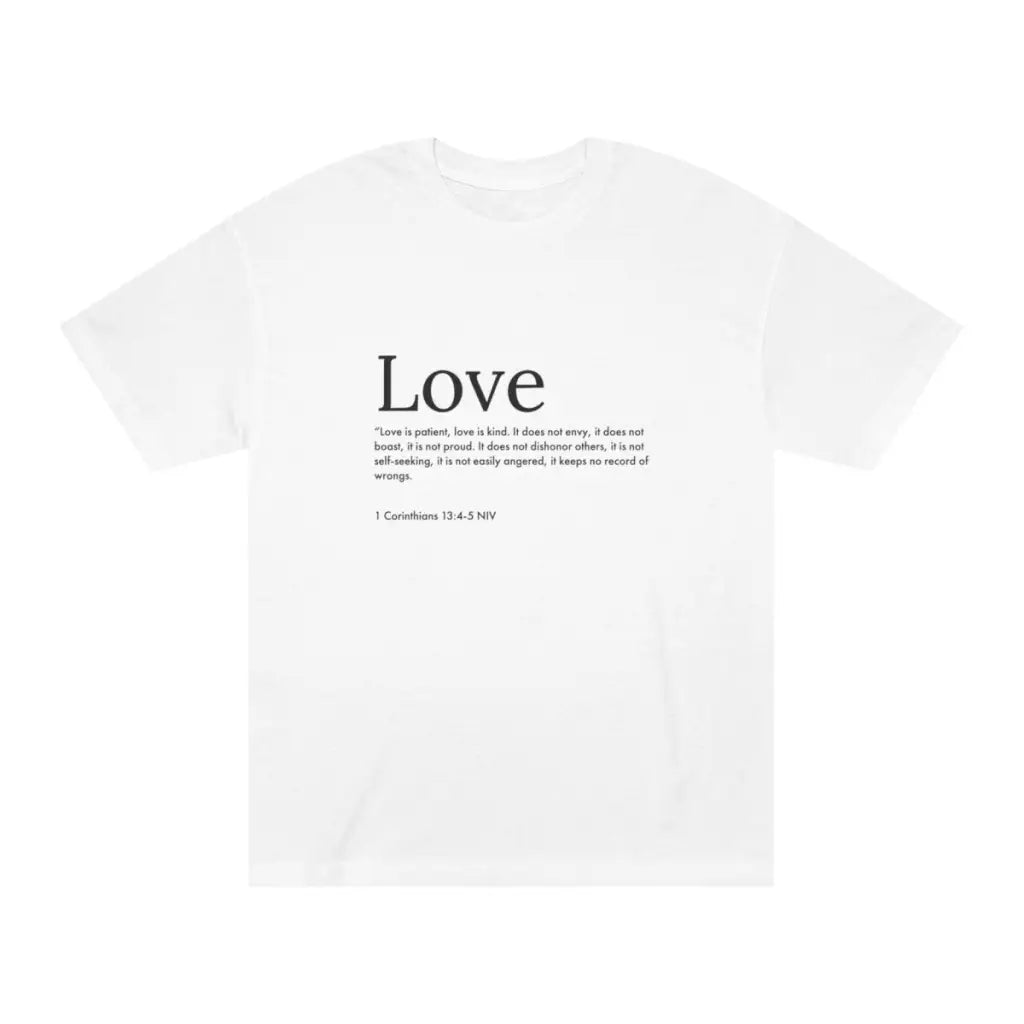 Love Christian Gospel Unisex Classic Shirt | Graphic Christian Shirt | Short-Sleeve Tee | Comfort Colors Shirt