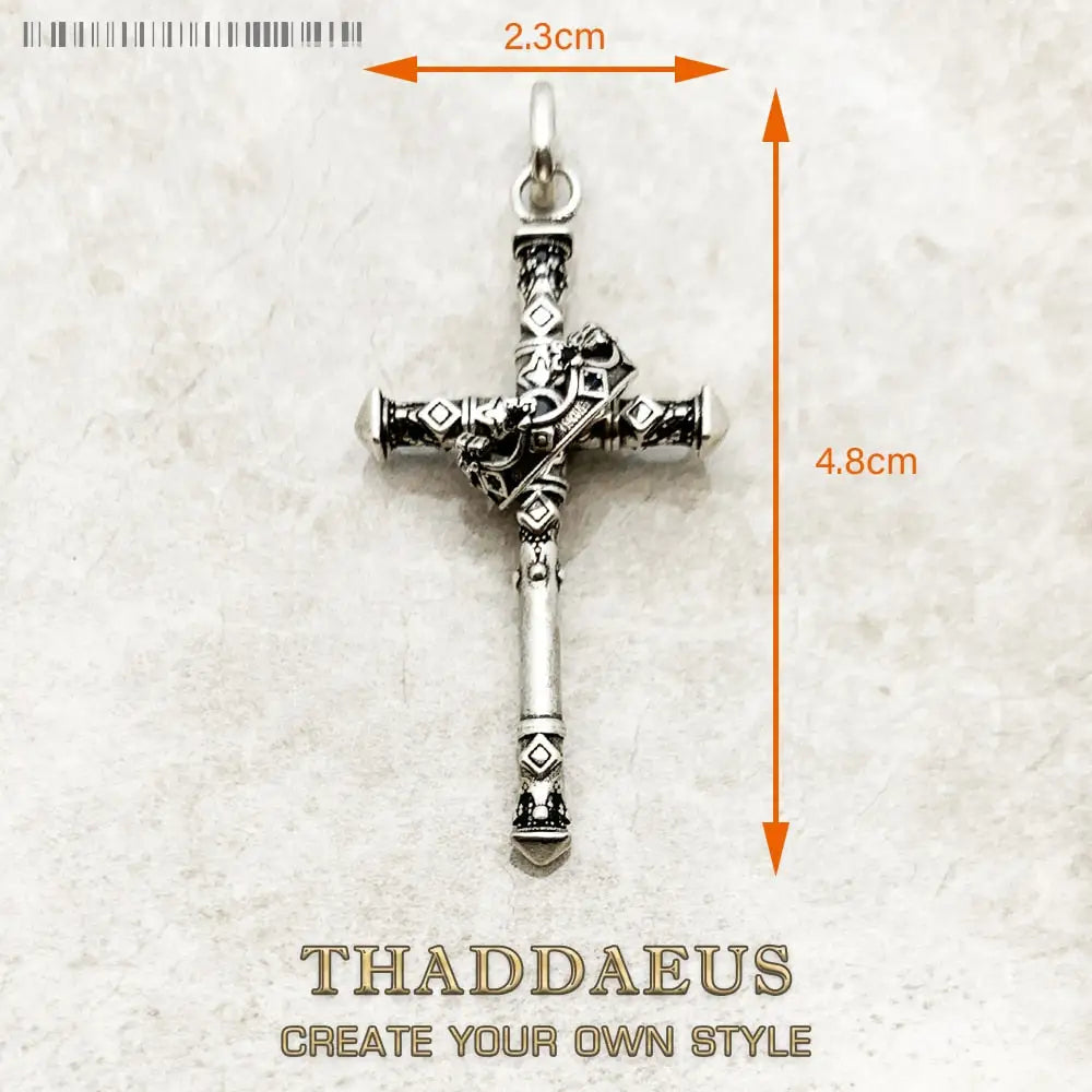Majestic Cross Pendant | Sterling Silver Necklace Charm |