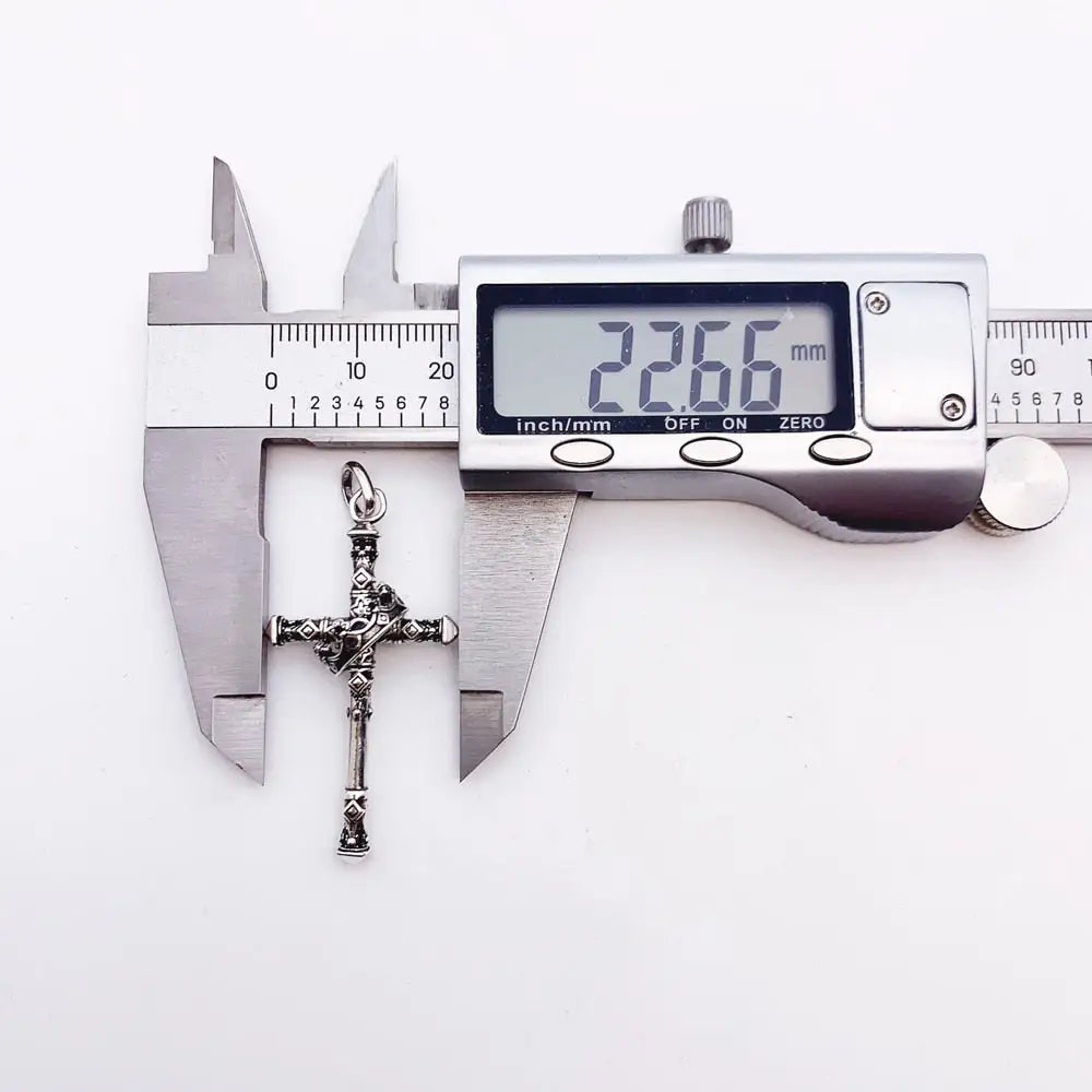 Majestic Cross Pendant | Sterling Silver Necklace Charm |