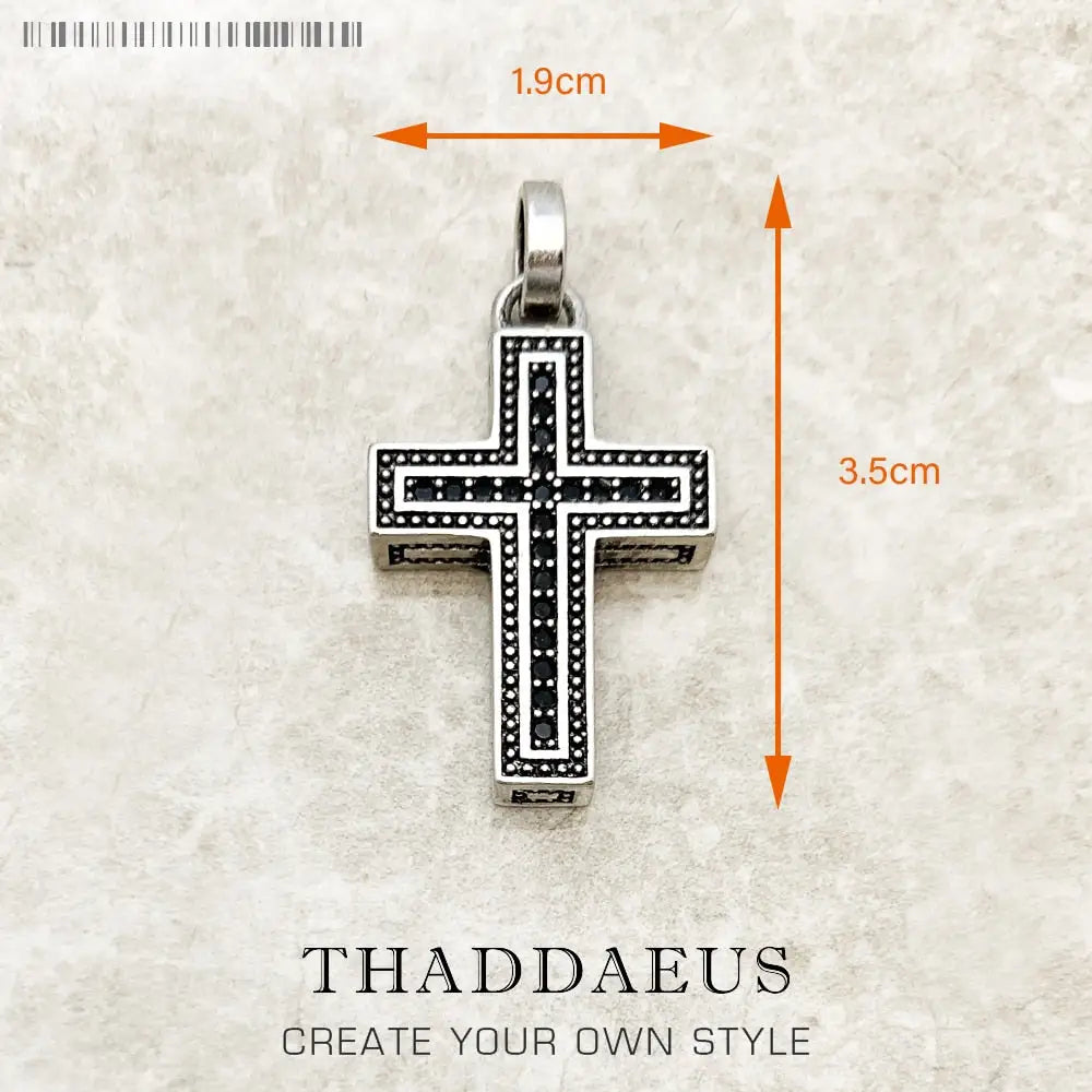 Majestic Cross Pendant | Sterling Silver Necklace Charm |