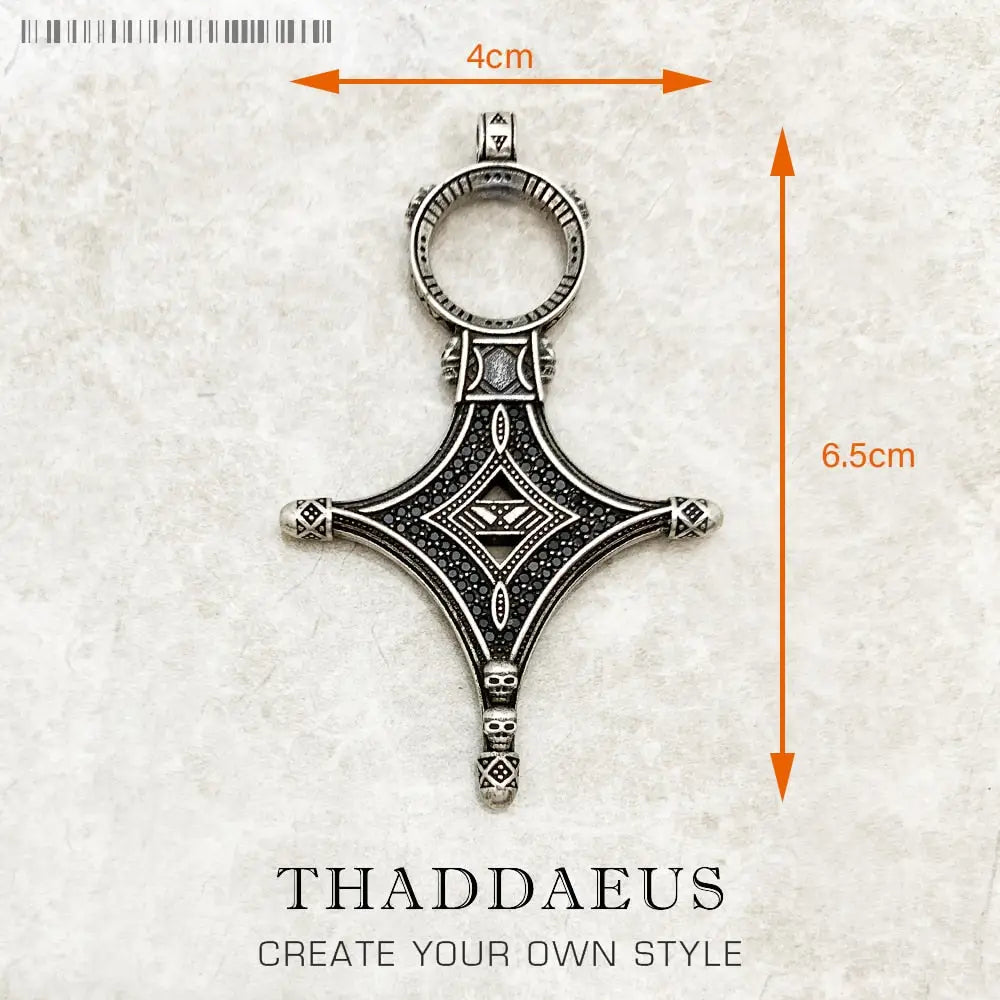 Majestic Cross Pendant | Sterling Silver Necklace Charm |