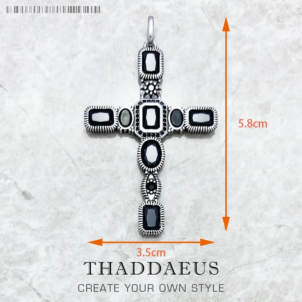 Majestic Cross Pendant | Sterling Silver Necklace Charm |