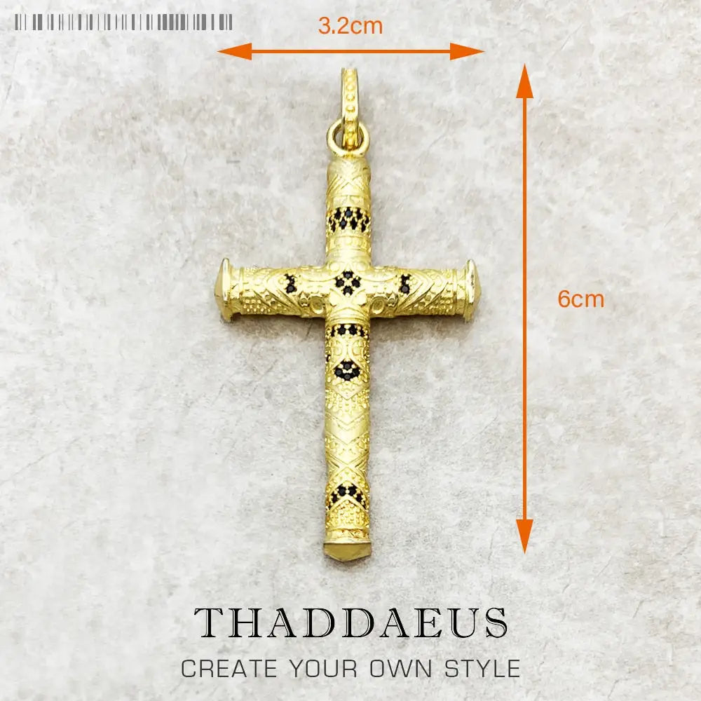 Majestic Cross Pendant | Sterling Silver Necklace Charm |