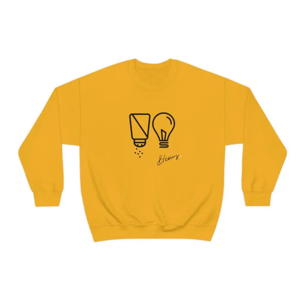 Salt and Light Christian Sweatshirt | Men's Crewneck Sweatshirt | Womens Graphic Sweatshirt | Jesus Sweatshirt