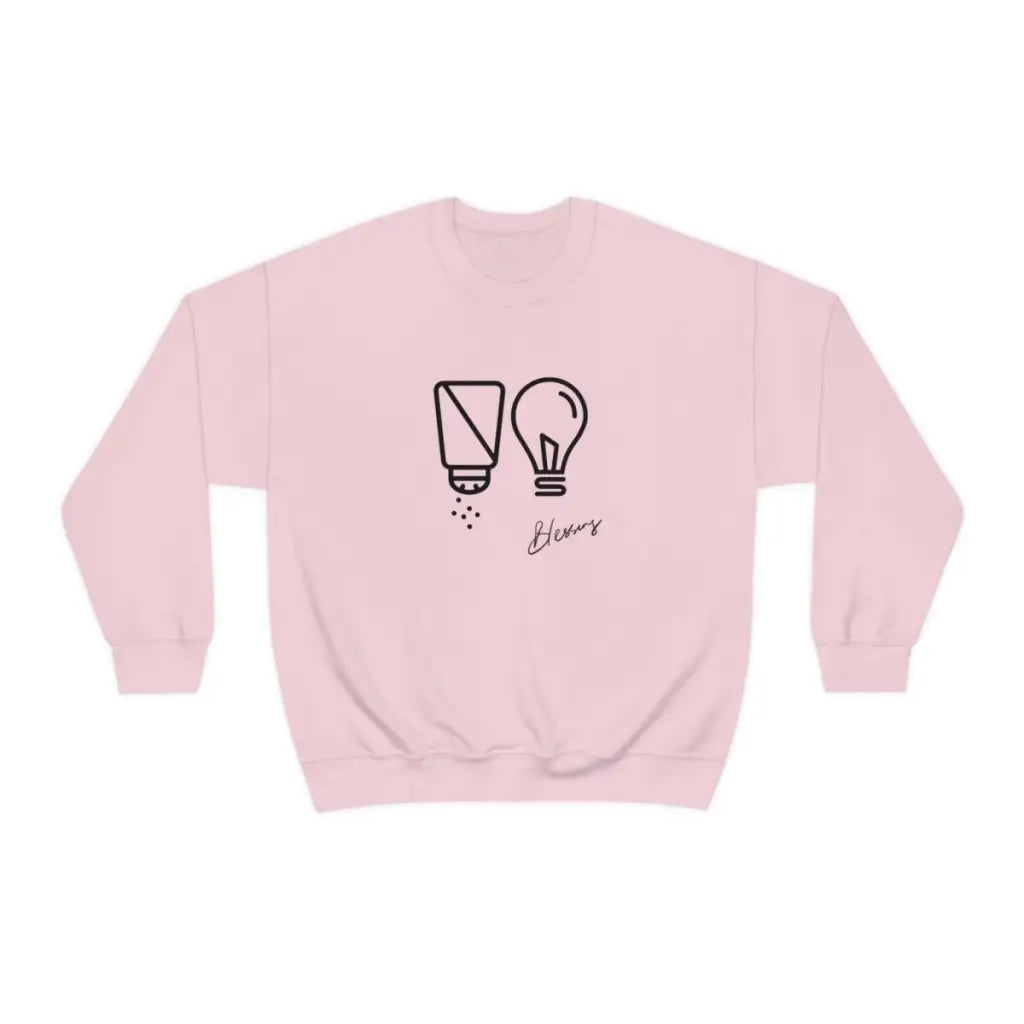 Salt and Light Christian Sweatshirt | Men's Crewneck Sweatshirt | Womens Graphic Sweatshirt | Jesus Sweatshirt