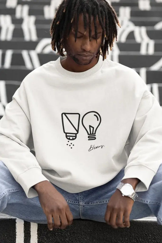 Salt and Light Christian Sweatshirt | Men's Crewneck Sweatshirt | Womens Graphic Sweatshirt | Jesus Sweatshirt