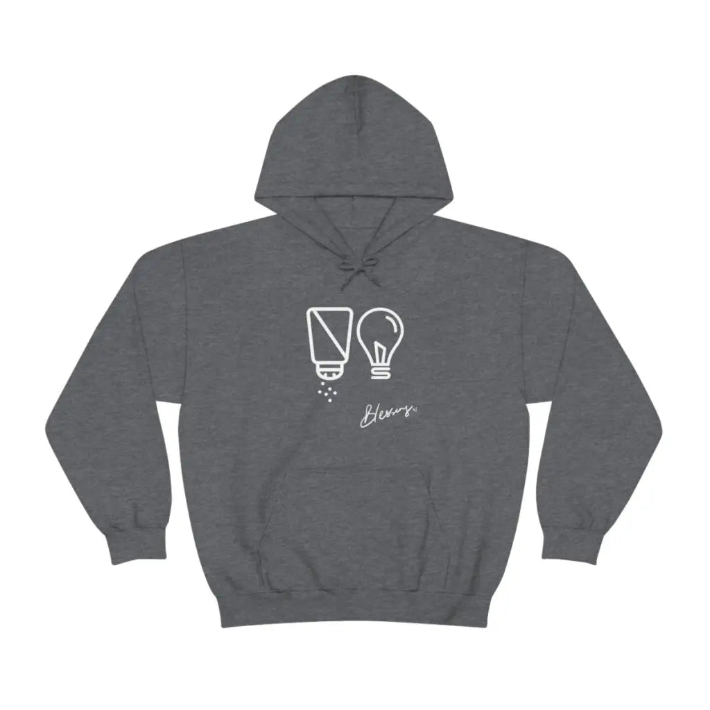 Salt & Light Christian Hoodie | Medium Blend Graphic Hoodie | Unisex Long-Sleeve Hoodie | Streetwear Hoodie