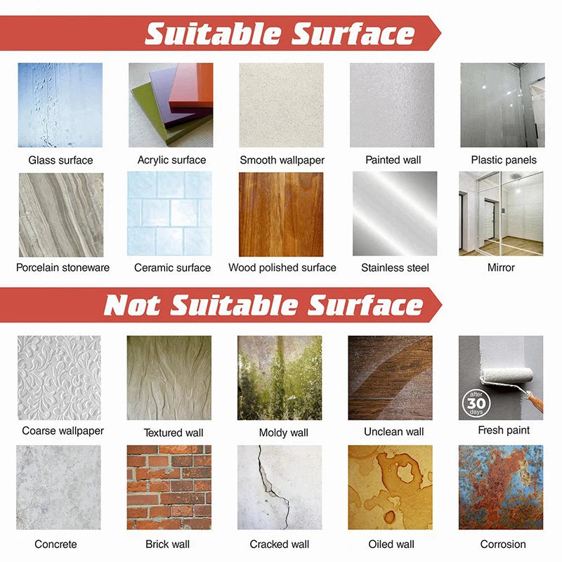 a bunch of different types of surface materials