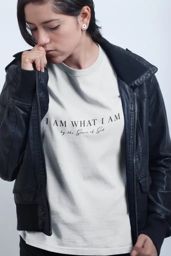 I Am What I Am Christian Shirt | Unisex Cotton Tee Shirt | Aesthetic T-Shirt | Womens Graphic Tees | Comfort Colors Shirt | Gift for Her