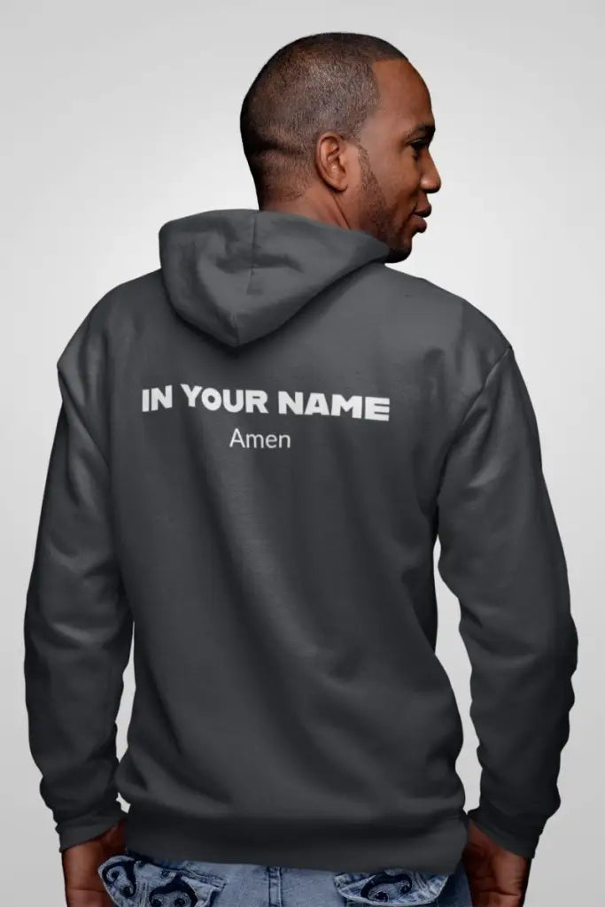 Champion Hoodie | In Your Name Amen | Christian Apparel | Aesthetic Hoodie | Y2k Hoodie Sold by Blessing Heart