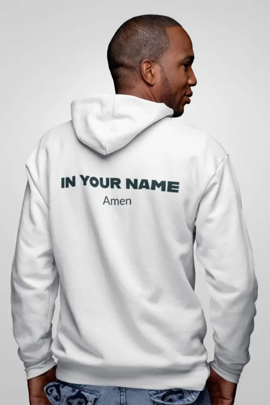 Champion Hoodie | In Your Name Amen | Christian Apparel | Aesthetic Hoodie | Y2k Hoodie Sold by Blessing Heart