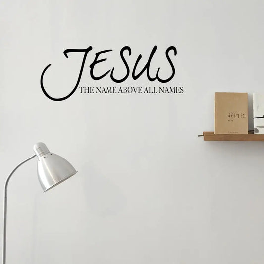 Jesus Name Above All Names Scripture Wall Decal Sticker