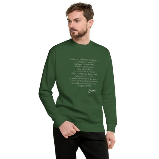 Christian Unisex Premium Sweatshirt | Lord's Prayer Christian Sweatshirt | Christian Clothing | Aesthetic Sweatshirt
