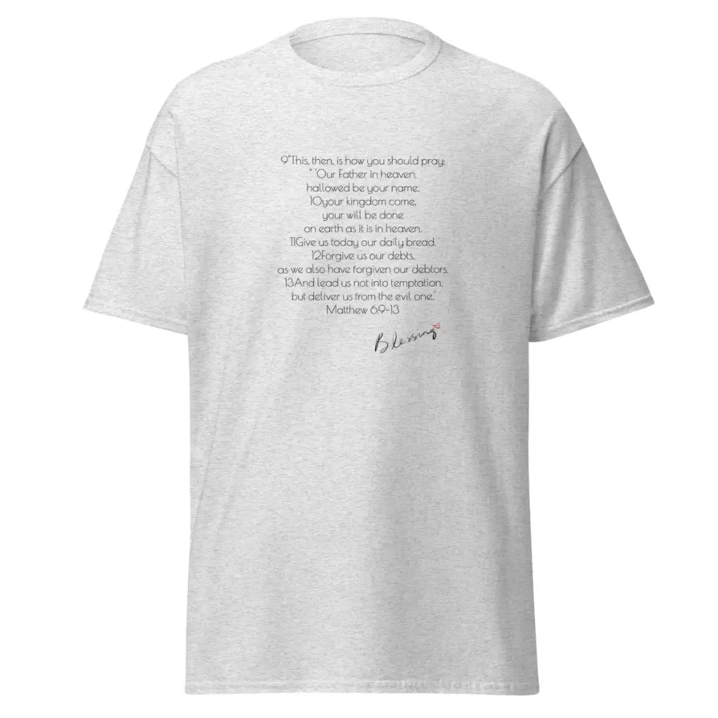 Lord's Prayer Shirt | Men's Christian Shirt | Jesus Shirt | Christian Streetwear | Jesus Apparel | Religious Shirt