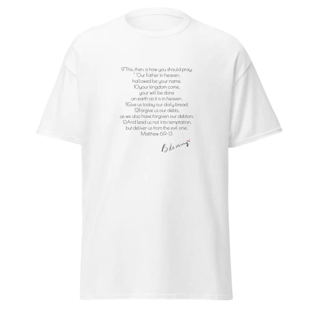 Lord's Prayer Shirt | Men's Christian Shirt | Jesus Shirt | Christian Streetwear | Jesus Apparel | Religious Shirt