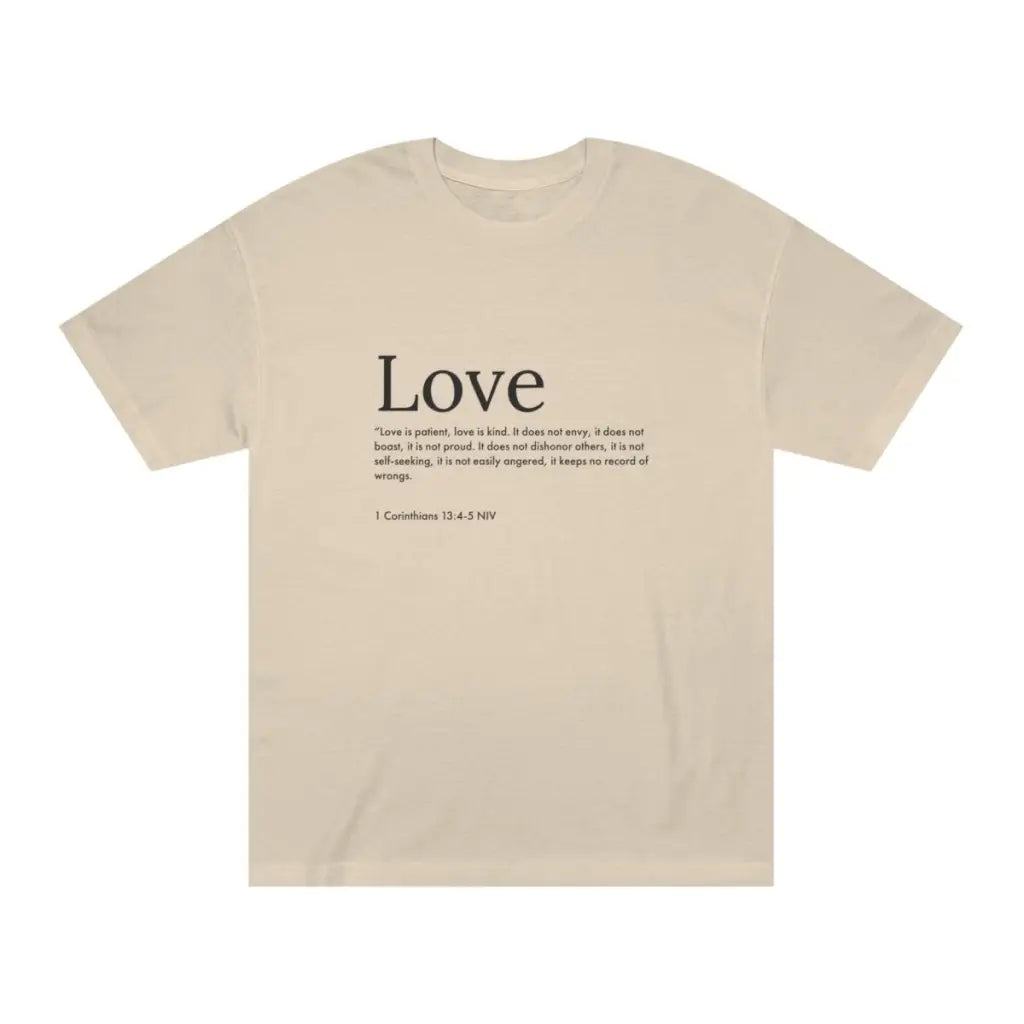 Love Christian Gospel Unisex Classic Shirt | Graphic Christian Shirt | Short-Sleeve Tee | Comfort Colors Shirt